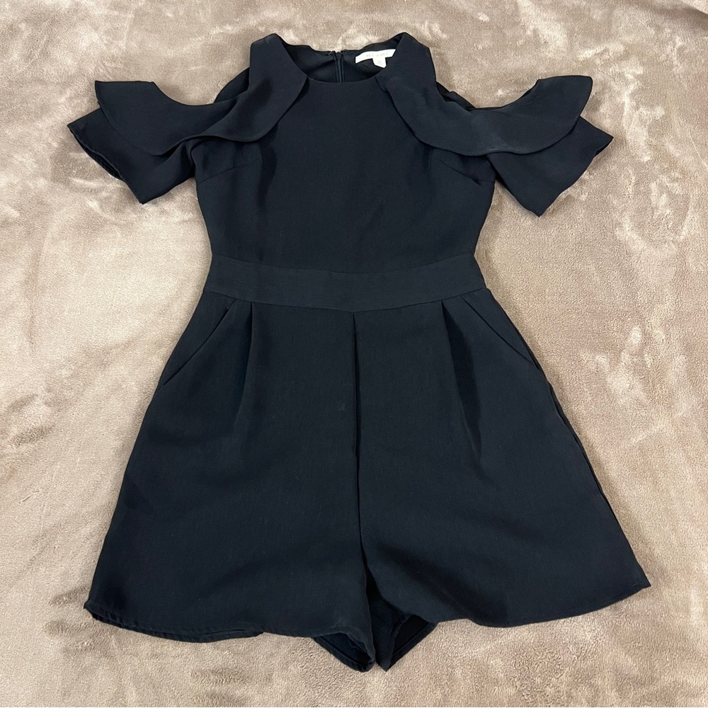 Francesca's Miami women’s Black romper jumpsuit size xs